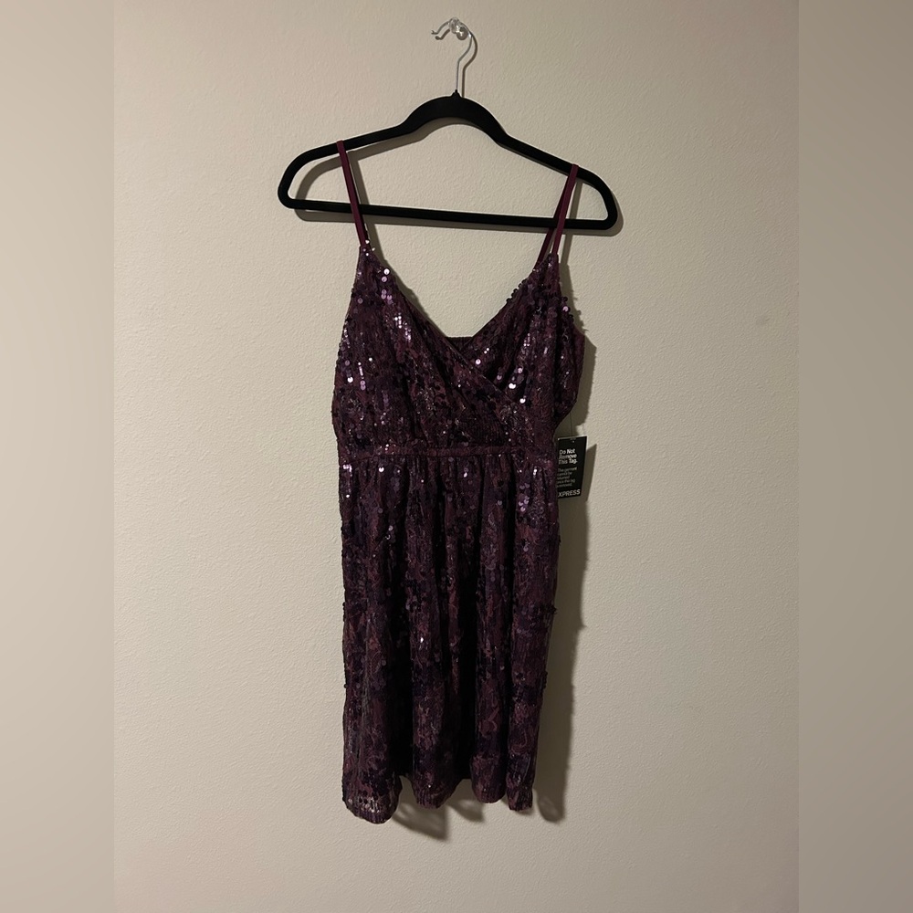 Express Sequin Dress NWT